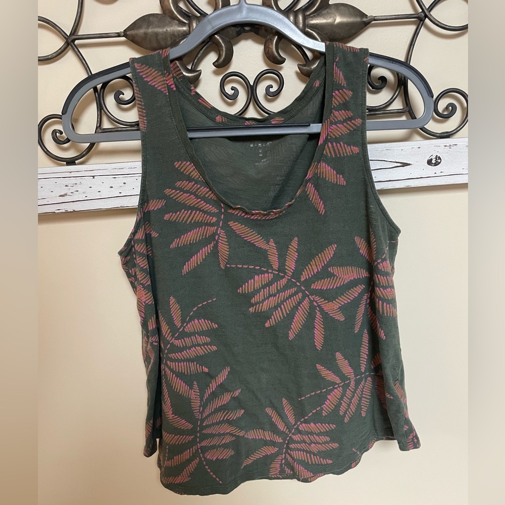 a new day Green Tank Top, Size Medium